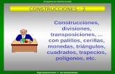 Ángel Gutiérrez García e Iker Zurikarai Montes PROBLEMAS DE CONSTRUCCIONES Construcciones, divisiones, transposiciones,... con palillos, cerillas, monedas,