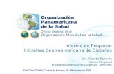 Informe de Progreso: Iniciativa Centroamericana de Diabetes Dr. Alberto Barceló Asesor Regional Programa Regional de Diabetes, OPS/OMS XIII o Taller CAMDI,