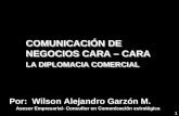 1 COMUNICACIÓN DE NEGOCIOS CARA – CARA LA DIPLOMACIA COMERCIAL COMUNICACIÓN DE NEGOCIOS CARA – CARA LA DIPLOMACIA COMERCIAL Por: Wilson Alejandro Garzón.