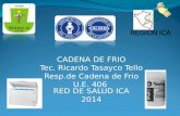 CADENA DE FRIO Tec. Ricardo Tasayco Tello Resp.de Cadena de Frio U.E. 406 RED DE SALUD ICA 2014.