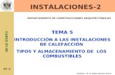 INSTALACIONES-2 DEPARTAMENTO DE CONSTRUCCIONES ARQUITECTÓNICAS CURSO 07-08 Profesor: Dr. D. Julián Domene García 4º C TEMA 5 INTRODUCCIÓN A LAS INSTALACIONES.