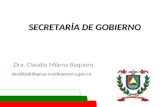 SECRETARÍA DE GOBIERNO Dra. Claudia Milena Baquero alcaldia@tibacuy-cundinamarca.gov.co.