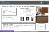 PANEL POLIURETANO PIEDRA REVESTIDA PIEDRA NATURAL Material : Polvo de mármol con poliuretano Origen: España Valor : $ 52.890 + IVA Caja: 1.05 m 2 No incluye.