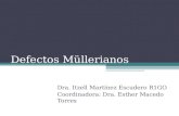 Defectos Müllerianos Dra. Itzell Martínez Escudero R1GO Coordinadora: Dra. Esther Macedo Torres.