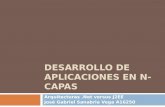 DESARROLLO DE APLICACIONES EN N- CAPAS Arquitecturas.Net versus J2EE José Gabriel Sanabria Vega A16250.