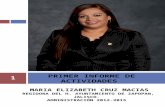 PRIMER INFORME DE ACTIVIDADES 1 MARIA ELIZABETH CRUZ MACIAS REGIDORA DEL H. AYUNTAMIENTO DE ZAPOPAN, JALISCO. ADMINISTRACIÓN 2012-2015.