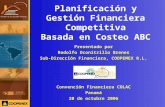 Planificación y Gestión Financiera Competitiva Basada en Costeo ABC Presentado por Rodolfo Oconitrillo Brenes Sub-Dirección Financiera, COOPEMEX R.L. Convención.