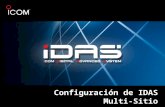 Configuración de IDAS Multi-Sitio. Agenda 1.Programación del repetidor para multi-sitio 2.Configuración IP de la computadora para comunicarse con el UC.