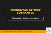 © - PROFESOR JANO es Víctor M. Vitoria – B I O L O G Í A PREGUNTAS DE TEST SOBRANTES Citología y ácidos nucleicos.