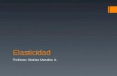 Elasticidad Profesor: Matías Morales A.. Comportamiento de Huesos y Tejidos La elasticidad de un cuerpo es su capacidad de elongarse o comprimirse sin.