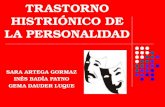 TRASTORNO HISTRIÓNICO DE LA PERSONALIDAD SARA ARTEGA GORMAZ INÉS BADÍA PAYNO GEMA DAUDER LUQUE.