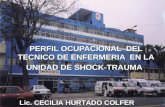 PERFIL OCUPACIONAL DEL TECNICO DE ENFERMERIA EN LA UNIDAD DE SHOCK-TRAUMA Lic. CECILIA HURTADO COLFER.