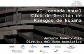 XI Jornada Anual Club de Gestión de Riesgos de España Antonio Romero Mora Director del Área Asociativa - CECA.