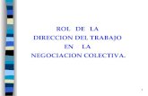 1 ROL DE LA DIRECCION DEL TRABAJO EN LA NEGOCIACION COLECTIVA.