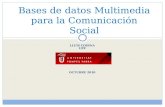 L LUÍS C ODINA UPF OCTUBRE 2010 Bases de datos Multimedia para la Comunicación Social.