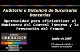 Auditoría a Distancia de Sucursales Bancarias Junio de 2007 Oportunidad para eficientizar el Monitoreo del Control Interno y la Prevención del Fraude Argentino,