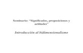 Seminario: Significados, proposiciones y actitudes Introducción al bidimensionalismo.