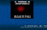EL FENÓMENO DE INTERFERENCIA UNO DE LOS MÁS BELLOS E IMPORTANTES DE LA FÍSICA Dr. Reinaldo Welti – UNR - FCEIA Material preparado para el Taller TA2 de.