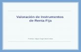 Valoración de Instrumentos de Renta Fija Profesor: Miguel Angel Martín Mato.