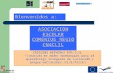 ASOCIACIÓN ESCOLAR COMENIUS REGIO CN4CLIL CROSSING NETWORKS FOR CLIL Creación de redes hermanadas para el aprendizaje integrado de contenido y lengua extranjera.