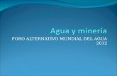 FORO ALTERNATIVO MUNDIAL DEL AGUA 2012. ANTECEDENTES En México como en muchos países sobre todo latinoamericanos, las grandes potencias norteamericanas.