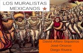 LOS MURALISTAS MEXICANOS David Alfaro Siqueiros José Orozco Diego Rivera.
