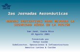 2as Jornadas Aeronáuticas NUEVAS INICIATIVAS PARA MEJORAR LA SEGURIDAD AÉREA EN LA REGIÓN San José, Costa Rica 29 Agosto 2001 Presentado por Peter Cerdá