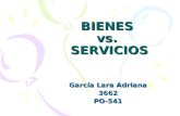 BIENES vs. SERVICIOS García Lara Adriana 3662PO-541.