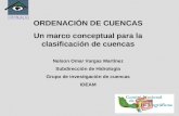 ORDENACIÓN DE CUENCAS Un marco conceptual para la clasificación de cuencas Nelson Omar Vargas Martínez Subdirección de Hidrología Grupo de investigación.