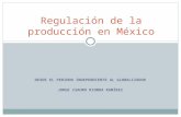 DESDE EL PERIODO INDEPENDIENTE AL GLOBALIZADOR JORGE ISAURO RIONDA RAMÍREZ Regulación de la producción en México.