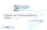Dra Pilar Ramon-Pardo HSD/IR Cólera en Centroamérica 1991 - ……
