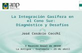 La Integración Gasífera en el Cono Sur: Diagnóstico y Desafíos José Cesário Cecchi X Reunión Anual de ARIAE La Antigua – Guatemala – 25 de abril.