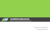 GOBERNABILIDAD Plataforma Internacional para la Recuperación 1 Traductora: Cecilia Morales cmtalleres@gmail.com.
