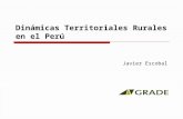 Dinámicas Territoriales Rurales en el Perú Javier Escobal.