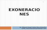EXONERACIONES Dr. Miguel Angel Salas Macchiavello salas_macchiavello@hotmail.com 1.