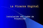 La Pizarra Digital Instalación del Cañón de Proyección.