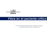 Prof. Dr. Abelardo García de Lorenzo y Mateos Cátedra de Medicina Crítica y Metabolismo Fibra en el paciente crítico.