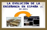 LA EVOLUCIÓN DE LA ENSEÑANZA EN ESPAÑA (S. XX-XXI)