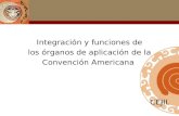 Integración y funciones de los órganos de aplicación de la Convención Americana CEJIL.
