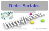 Redes Sociales ETT Prof. Mariana Borgna ETT Prof. Susana Granda.