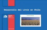 Desarrollo del Litio en Chile. I. Mercado II. Recursos y Reservas II. Marco Legal IV. Explotación de los Salares en Chile V. Propuesta para el Desarrollo.