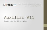 Auxiliar #11 Ecuación de Eksergian ME3401 Cinemática y Dinámica de Mecanismos Profesor Marco A. Bejar Auxiliar Sebastián Maggi Silva.