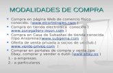 MODALIDADES DE COMPRA Compra en página Web de comercio físico conocido. ( ) Compra en página Web de comercio físico conocido. (.