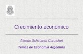 Crecimiento económico Alfredo Schclarek Curutchet Temas de Economía Argentina.
