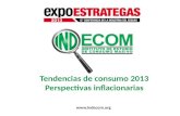 Tendencias de consumo 2013 Perspectivas inflacionarias .