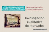 Investigación cualitativa de mercados Carrera de Mercadeo y Comercio Electrónico Ing. Carlos Piña, 2010.