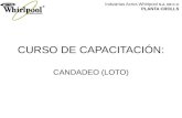 CURSO DE CAPACITACIÓN: CANDADEO (LOTO) Industrias Acros Whirlpool S.A. DE C.V. PLANTA CROLLS.