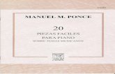 manuel m. ponce • 20 piezas fáciles para piano