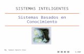 1/157 Sistemas Basados en Conocimiento Mg. Samuel Oporto Díaz SISTEMAS INTELIGENTES.