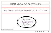 1/62 INTRODUCCION A LA DINAMICA DE SISTEMAS DINAMICA DE SISTEMAS Mg. Samuel Oporto Díaz.